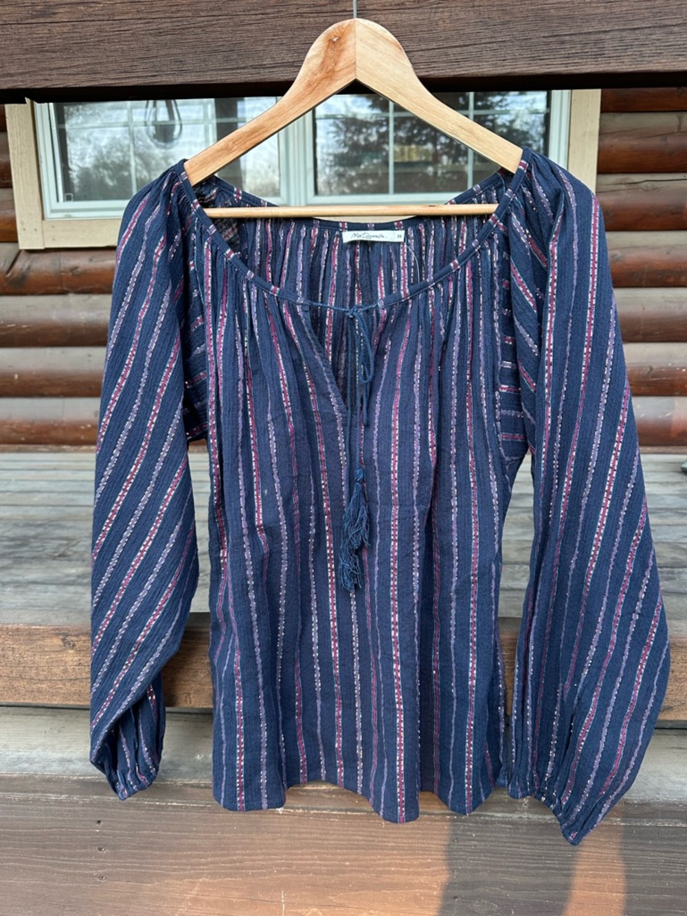 Mes Demoiselles Navy Striped Top